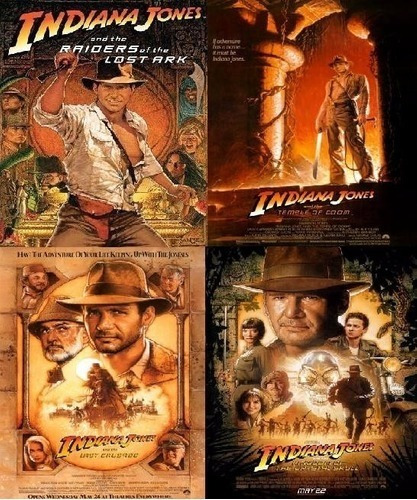 Coleção 4 Dvds Indiana Jones - Dublado E Leg.